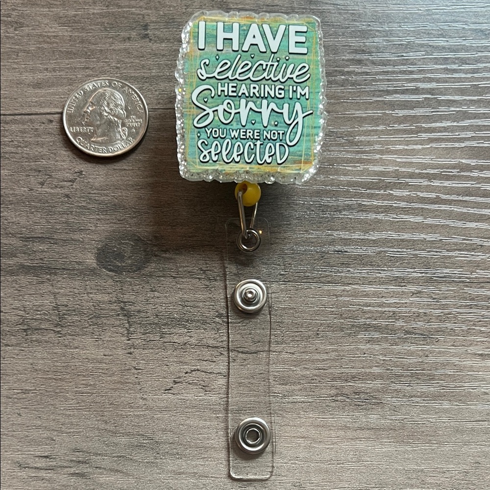 Funny badge reel